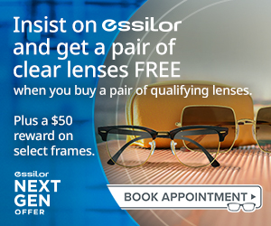 Get a pair of clear lenses Free*