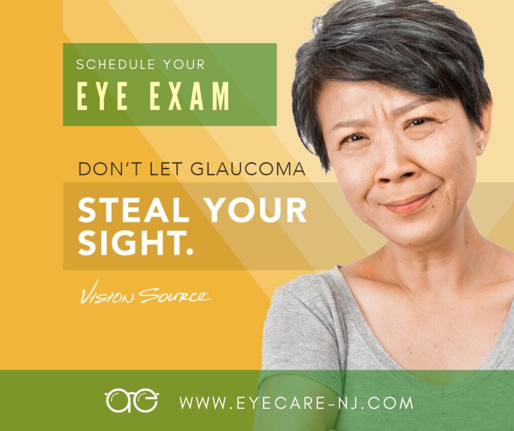 schedule your eye exam and don't allow glaucoma to steal your sight.